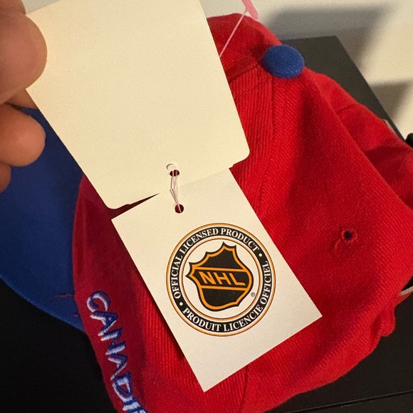 Montreal Canadiens Vintage Firstpick sports RARE. Retro. Leather strap ball cap! - Picture 3 of 10